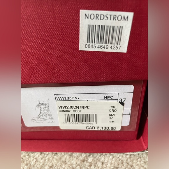 Valentino Garavani Atelier San Gallo 08 Edition Leather Combat Boots - size 37 - Picture 8 of 8